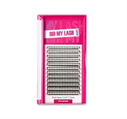 Ресницы черные в пучках OH! MY LASH Spire - 12 линий - MIX (D 0.07 7-13мм) L24074