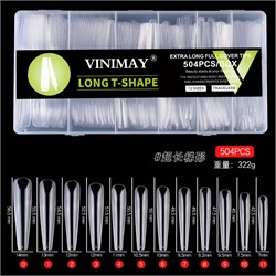 Гелевые типсы Vinimay Экстра длина 504 шт Балерина 2000000053646