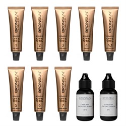 Комплект гель-красок и оксидантов BRONSUN, обновленная серия 4610152189261