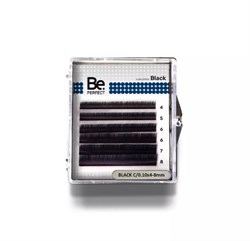 Чёрные ресницы Be Perfect Black MIX 6 линий (M/0,10/8-12) 4627154268719