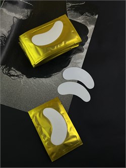 Патчи под глаза для наращивания и окрашивания ресниц классические , золотая упаковка, 1 пара 2046362493416