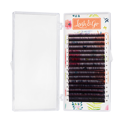 Омбре ресницы Lash&Go микс 0,07/C/7-14 mm "Розовый" (16 линий) 4630073758001