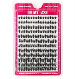 Ресницы накладные черные OH! MY LASH пучки "Doll Fix" 12 линий 6983727405171