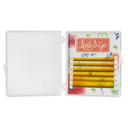 Цветные ресницы Lash&Go микс 0,10/D/8-13 mm "Желтый" (6 линий) 4630073758391