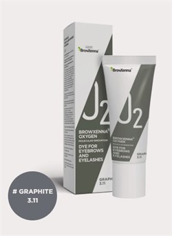 Краска для бровей и ресниц BrowXenna® OXYGEN J2 Graphite #3.11, 15 мл 4680043256204