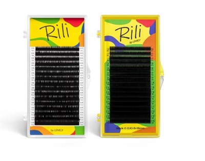 Ресницы черные Rili - 16 линий MIX (C 0.07 6-13мм) 8933720117180