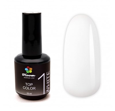 Топ Bloom COLOR №1 Белый, 15 мл (ЧЗ) 4673761590088