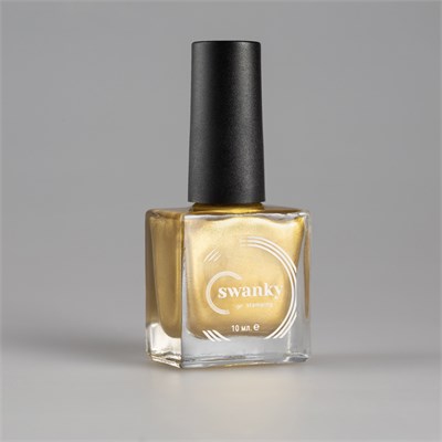 Лак для стемпинга Swanky Stamping Metallic 07, холодное золото, 10мл 4603745691845