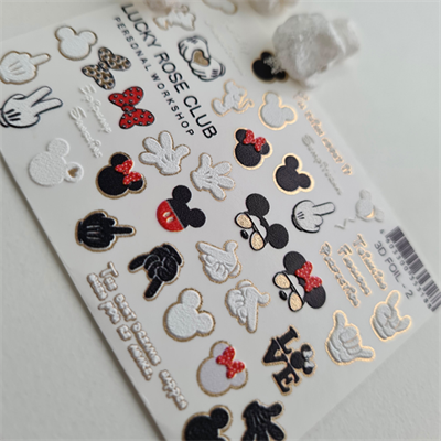 LUCKY ROSE 3D Foil  Slider Gold-2 4603300353188