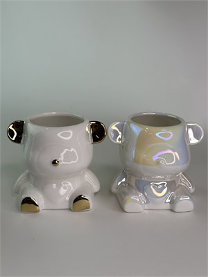 Стакан подставка BearBrick белый 2000000030869