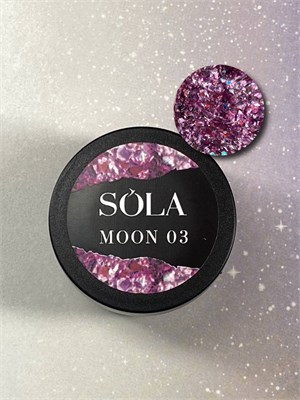 Гель с блестками MOON 03 SOLAlove, 5мл 2000000364629