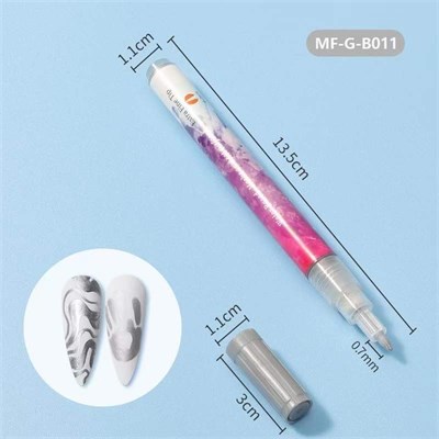 Акриловый маркер Acrylic Paint Pen 0,7 мм (серебро) 2000000015569