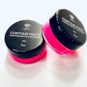 CONTOUR PASTE моделирующая паста для бровей цветная, розовая 5 мл 2000000032504