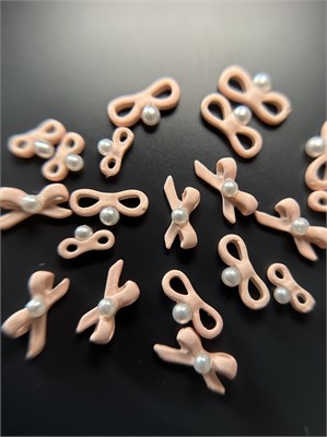 Набор фигурок 3D для дизайна "Cute knot" розовый (16) 2000000040738