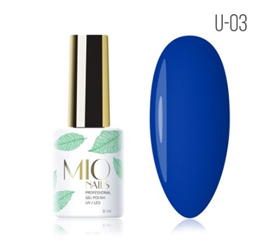 Mio Гель-лак U-03. Ультрамарин, 8 мл 4603741477252