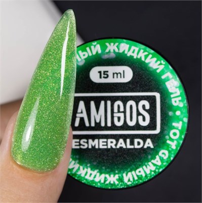 Жидкий гель Амигос GLAMОUR ESMERАLDА, 15 мл 4673754438434