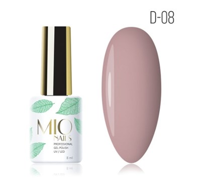 Mio Гель-лак. D-08. Какао с молоком, 8 мл 4603741476040
