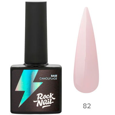 Камуфлирующая база RockNail 82 Pink Chiffon (10 мл.) 2546131402392