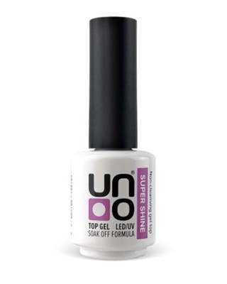 UNO, Верхнее покрытие для гель-лака Супер Блеск Super Shine без липкого слоя, 8 мл 4660199152193