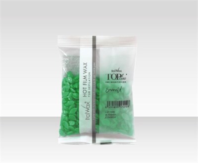 Воск горячий (пленочный)  ITALWAX Top Line Emerald (Изумруд) гранулы 100 гр 8052532720422