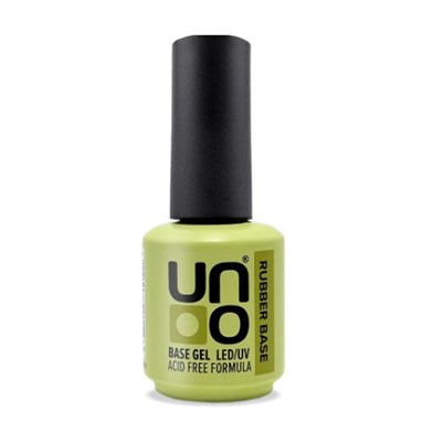 UNO, Базовое покрытие под гель-лак Rubber Base Gel Acid Free, 16 мл 4660199151660