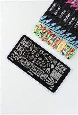 Пластина для стемпинга Go! Stamp 299 Groovy Vibes 2546131606165