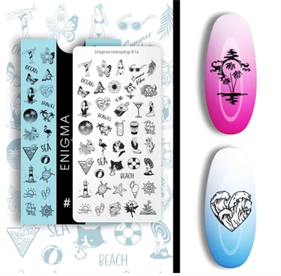 Пластина для стемпинга ENIGMANIC Stamping №016 2777000005134
