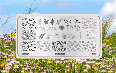 Пластина для стемпинга Go! Stamp 204 Spring Begins 2546131604932