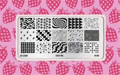 Пластина для стемпинга Go! Stamp 269 Crazy Mix 2546131605854