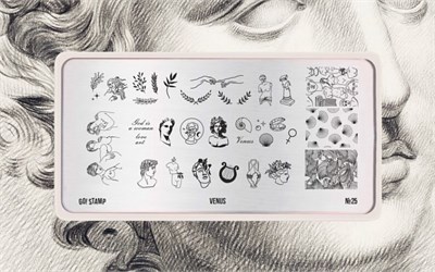 Пластина для стемпинга Go Stamp 25 Venus 2546131415897
