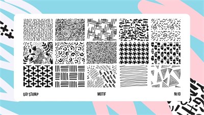 Пластина для стемпинга Go Stamp 10 Motif 2546131600101
