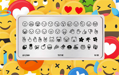 Пластина для стемпинга Go! Stamp 100 Text me 2546131601993