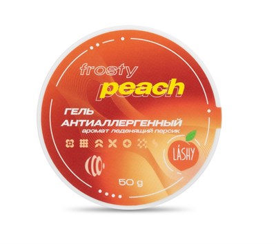 Гель антиаллергенный LASHY "Frosty peach" аромат леденящий персик, 50 g 4657763507268