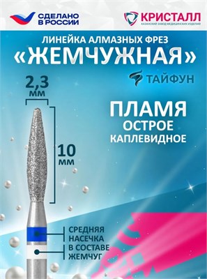 866 104 261 100 023 Алмазная фреза "Тайфун" синяя 2000000076720