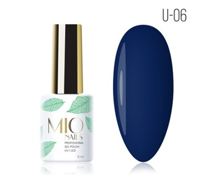 Mio Гель-лак U-06. Посейдон, 8 мл (ЧЗ) 4603741477283