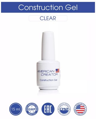 American Creator Средне-жесткий базовый гель Construction gel 15мл 102121000041