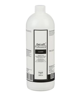 "GEL-OFF" Средство для обезжиривания ногтей и снятия липкого слоя Cleaner Professional 1000 мл 4626016764291