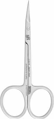 NN_S-02W Nippon Nippers. Ножницы для кутикулы. Изогнутые ручки. Длина 107 мм. Матовые 4640043661729