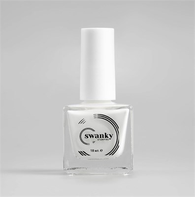 Swanky Stamping Лак для дизайна ногтей S002 белый 18мл 7693733360058