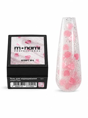 Monami Гель для наращивания Флирт №4 15г 7693731771542