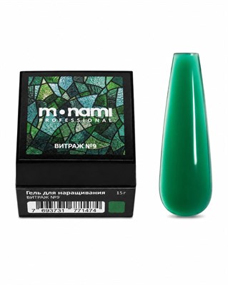 Monami Гель для наращивания Витраж №9 15г 7693731771474