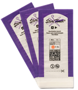 STERITIMER Пакет комбинированный плоский белый, арт. 03 75мм х 150мм (100 шт. в упаковке) 4673766077782