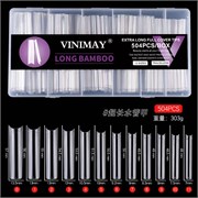 Гелевые типсы Vinimay LONG BAMBOO прозрачные 504 шт 2000000053059