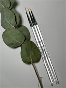 Набор кистей волосок 3шт (прозрачная ручка) 2000000008271