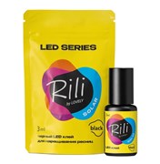 Клей черный для LED наращивания Rili Solar Black, 3 мл 8809970022461-1
