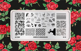 -30% Пластина для стемпинга Go! Stamp 124 Senorita by @manicuralogia 2546131603621