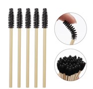 Щеточки (браши) для ресниц и бровей бамбуковые 50шт 2000000008356