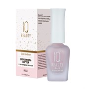 IQ BEAUTY Средство для ногтей/ Укрепитель с коллоидным золотом Gold Hardener/ для ослабленных и ломких ногтей/ Rose, 12.5 мл 4610210590954