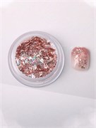 Слюда в баночке розовое золото 2000000050249