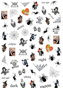 Слайдер-дизайн Crazy Shine Nails mini: Пауки 4607790913549